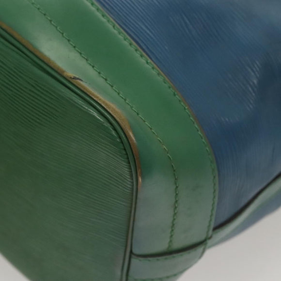 LOUIS VUITTON Epi Noe Shoulder Bag Bicolor Green Blue M44044 LV Auth 125216