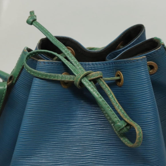 LOUIS VUITTON Epi Noe Shoulder Bag Bicolor Green Blue M44044 LV Auth 125216