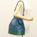 LOUIS VUITTON Epi Noe Shoulder Bag Bicolor Green Blue M44044 LV Auth 125216-21