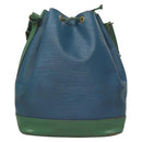 LOUIS VUITTON Epi Noe Shoulder Bag Bicolor Green Blue M44044 LV Auth 125216-2