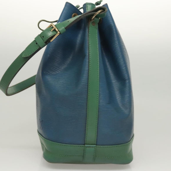 LOUIS VUITTON Epi Noe Shoulder Bag Bicolor Green Blue M44044 LV Auth 125216