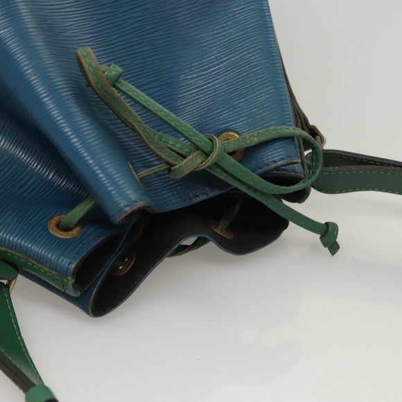 LOUIS VUITTON Epi Noe Shoulder Bag Bicolor Green Blue M44044 LV Auth 125216