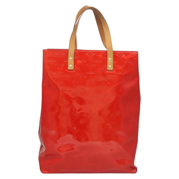 LOUIS VUITTON Monogram Vernis Reade MM Hand Bag Red Rouge M91086 LV Auth 125232 - 0