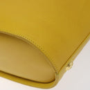 Salvatore Ferragamo Shoulder Bag Leather Yellow Gold Auth 125240-15