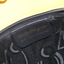 Salvatore Ferragamo Shoulder Bag Leather Yellow Gold Auth 125240-12