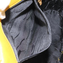 Salvatore Ferragamo Shoulder Bag Leather Yellow Gold Auth 125240-19