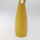 Salvatore Ferragamo Shoulder Bag Leather Yellow Gold Auth 125240-4