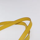 Salvatore Ferragamo Shoulder Bag Leather Yellow Gold Auth 125240-8