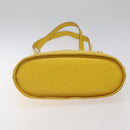 Salvatore Ferragamo Shoulder Bag Leather Yellow Gold Auth 125240-5
