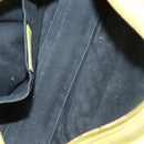 VERSACE Hand Bag Leather Green Gold Auth 125242-11