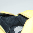 VERSACE Hand Bag Leather Green Gold Auth 125242-20