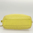 VERSACE Hand Bag Leather Green Gold Auth 125242-5