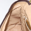 BOTTEGA VENETA INTRECCIATO Shoulder Bag Leather Brown Gold Auth 125244-20