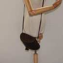 BOTTEGA VENETA INTRECCIATO Shoulder Bag Leather Brown Gold Auth 125244-22