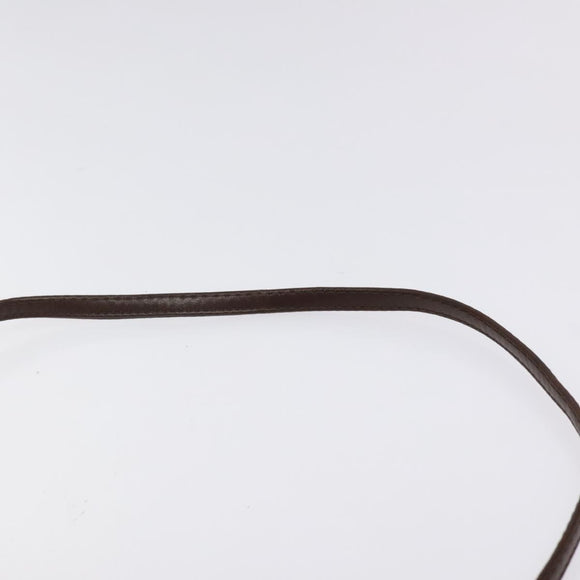 BOTTEGA VENETA INTRECCIATO Shoulder Bag Leather Brown Gold Auth 125244