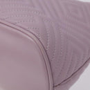 BALLY Shoulder Bag Leather Purple Silver Auth 125246-9