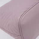 BALLY Shoulder Bag Leather Purple Silver Auth 125246-14