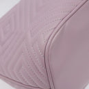 BALLY Shoulder Bag Leather Purple Silver Auth 125246-16