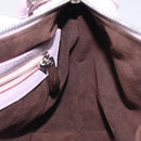 BALLY Shoulder Bag Leather Purple Silver Auth 125246-20