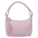 BALLY Shoulder Bag Leather Purple Silver Auth 125246-13