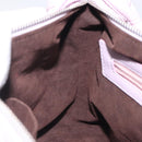 BALLY Shoulder Bag Leather Purple Silver Auth 125246-21