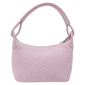 BALLY Shoulder Bag Leather Purple Silver Auth 125246 - 0