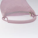 BALLY Shoulder Bag Leather Purple Silver Auth 125246-7