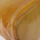 LOUIS VUITTON Monogram Vernis Houston Hand Bag Beige M91004 LV Auth 125261-14