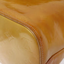 LOUIS VUITTON Monogram Vernis Houston Hand Bag Beige M91004 LV Auth 125261-15
