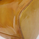 LOUIS VUITTON Monogram Vernis Houston Hand Bag Beige M91004 LV Auth 125261-16