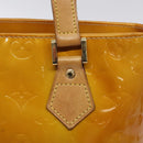 LOUIS VUITTON Monogram Vernis Houston Hand Bag Beige M91004 LV Auth 125261-17