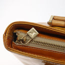 LOUIS VUITTON Monogram Vernis Houston Hand Bag Beige M91004 LV Auth 125261-18