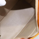 LOUIS VUITTON Monogram Vernis Houston Hand Bag Beige M91004 LV Auth 125261-11