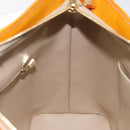 LOUIS VUITTON Monogram Vernis Houston Hand Bag Beige M91004 LV Auth 125261-19