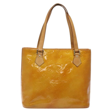 LOUIS VUITTON Monogram Vernis Houston Hand Bag Beige M91004 LV Auth 125261 - 0
