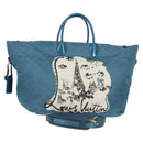 LOUIS VUITTON Cruise line Cabas Nouvelle Vague Bag Blue M94091 LV Auth 125266SAV-1