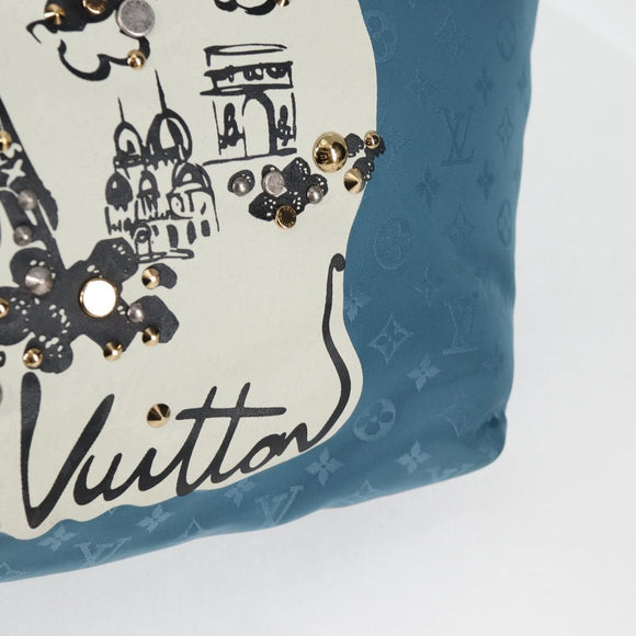 LOUIS VUITTON Cruise line Cabas Nouvelle Vague Bag Blue M94091 LV Auth 125266SAV