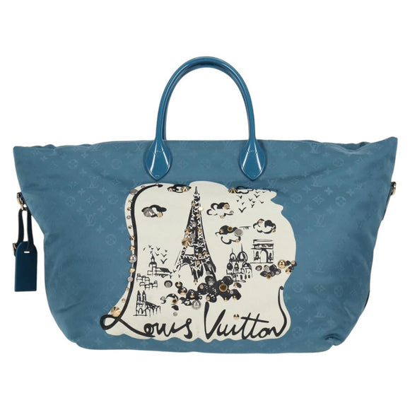 LOUIS VUITTON Cruise line Cabas Nouvelle Vague Bag Blue M94091 LV Auth 125266SAV