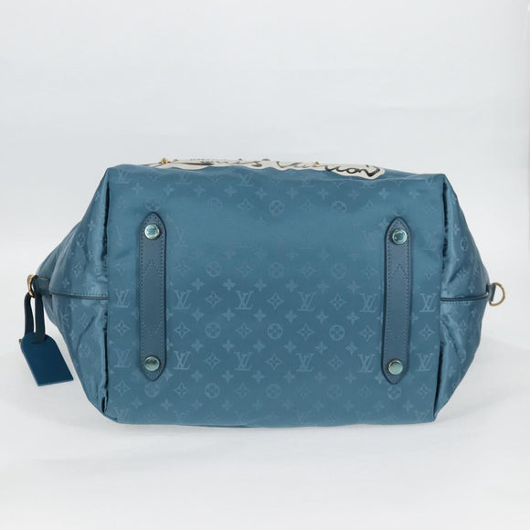 LOUIS VUITTON Cruise line Cabas Nouvelle Vague Bag Blue M94091 LV Auth 125266SAV