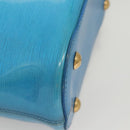LOUIS VUITTON Epi Plage Mini Lagoon Bay Hand Bag Blue M92472 LV Auth 125274-10