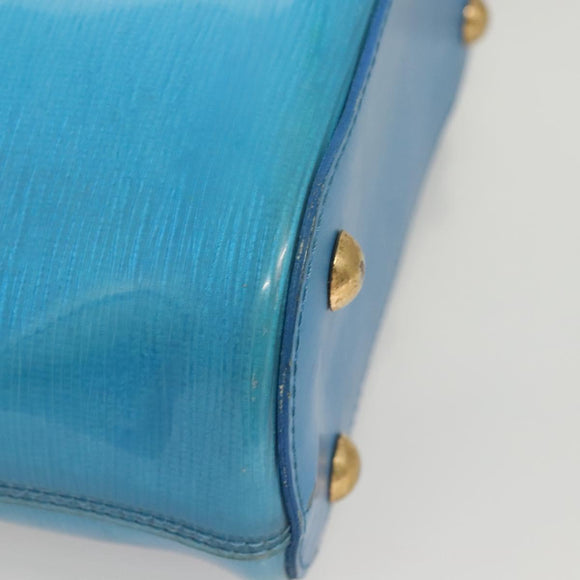 LOUIS VUITTON Epi Plage Mini Lagoon Bay Hand Bag Blue M92472 LV Auth 125274