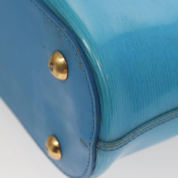 LOUIS VUITTON Epi Plage Mini Lagoon Bay Hand Bag Blue M92472 LV Auth 125274