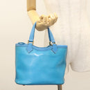LOUIS VUITTON Epi Plage Mini Lagoon Bay Hand Bag Blue M92472 LV Auth 125274-20