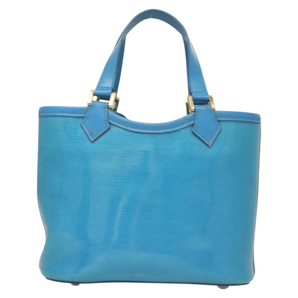 LOUIS VUITTON Epi Plage Mini Lagoon Bay Hand Bag Blue M92472 LV Auth 125274