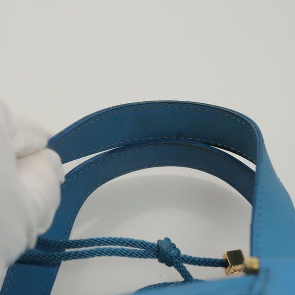 LOUIS VUITTON Epi Plage Mini Lagoon Bay Hand Bag Blue M92472 LV Auth 125274