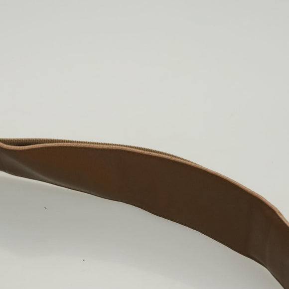 Salvatore Ferragamo Gancini Shoulder Bag Canvas Light Blue Gold Auth 125278