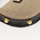 FENDI Zucca Canvas Accessory Pouch Beige Gold Auth 125280-8