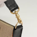 FENDI Zucca Canvas Accessory Pouch Beige Gold Auth 125280-18