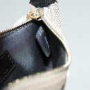 FENDI Zucca Canvas Accessory Pouch Beige Gold Auth 125280-21