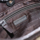 BURBERRY Nova Check Shoulder Bag PVC Beige Gold Auth 125282-10